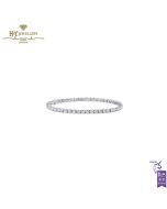 White Gold Brilliant Cut Diamond Tennis Bracelet - 6.03ct