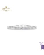 White Gold Brilliant Cut Diamond Tennis Bracelet - 10.92 ct