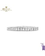 White Gold Emerald Cut Diamond Tennis Bracelet - 14.74ct