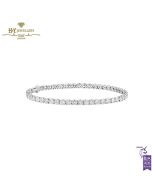 White Gold Brilliant Cut Diamond Tennis Bracelet - 10.44ct