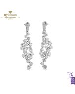 White Gold Brilliant Cut Diamond Earrings - 10.38ct