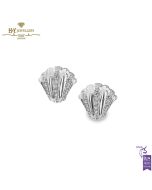 White Gold Brilliant Cut Diamond Earrings - 0.80 ct