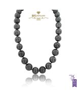 White Gold Tahitian South Sea Pearl & Diamond Necklace - 0.30ct