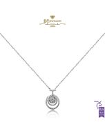 White Gold Brilliant Cut Diamond Necklace - 0.48ct