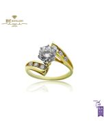 Yellow Gold Brilliant Cut Diamond Ring - 0.96ct