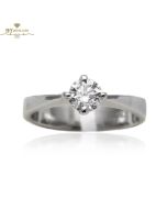 White Gold Brilliant Cut Diamond Solitaire  Ring - 0.50ct