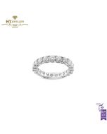 White Gold Brilliant Cut Diamond Full Eternity Ring - 3.15ct 