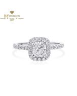 White Gold Radiant & Brilliant Cut Diamond Ring - 1.53ct 