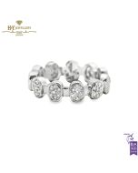 White Gold Brilliant Cut Diamond Ring - 0.72ct