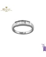 White Gold Baguette Cut Diamond  Ring - 0.48 ct