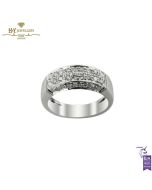 White Gold Brilliant Cut Diamond Wedding Ring - 0.95 ct