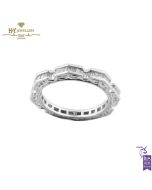 White Gold Baguette Cut Diamond Ring - 0.77ct