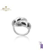 White Gold Brilliant Cut Diamond Ring - 0.99ct