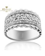 White Gold Brilliant Cut Diamond Ring - 1.17ct