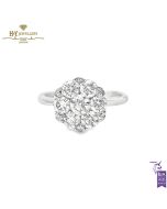 White Gold Brilliant Cut Diamond Engagement Ring - 1.56ct