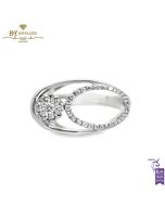 White Gold Brilliant Cut Diamond Ring - 0.41ct