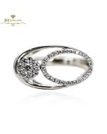 White Gold Brilliant Cut Diamond Ring - 0.41ct