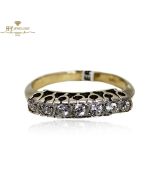 Yellow Gold Brilliant Cut Diamond Ring - 0.38 ct