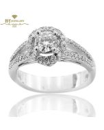 White Gold Brilliant Cut Diamond Ring - 0.40ct