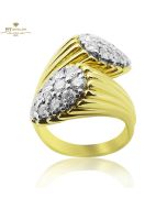 Yellow Gold Brilliant Cut Diamond Ring - 1.54ct