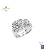 White Gold Brilliant Cut Diamond Bvlgari Ring - 0.96 ct