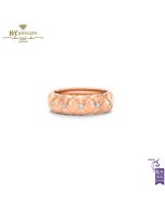  Fabergé Treillage Brushed Rose Gold & Diamond Set Ring