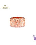  Fabergé Treillage Brushed Rose Gold & Diamond Set Grande Ring