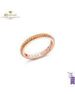 Fabergé Colours of Love Rose Gold & Orange Sapphire Fluted Eternity Ring