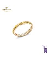 Fabergé Colours of Love Yellow Gold Yellow Sapphire Fluted Eternity Ring