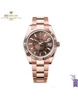 Rolex Sky-Dweller Chocolate Dial Everose Gold - ref 326935