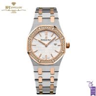 Audemars Piguet Royal Oak Lady Silver Dial Stainless Steel & Rose Gold - ref 67651SR.ZZ.1261SR.01