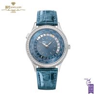 Patek Philippe World Time White Gold Diamond Bezel - ref 7130G-016