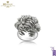 White Gold Brilliant Cut Diamond Ring - 0.88ct