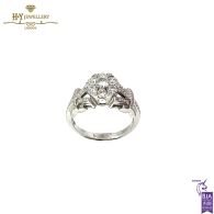 White Gold Brilliant Cut Diamond Ring - 0.97ct