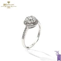 White Gold Brilliant Cut Diamond Engagement Ring - 0.55ct