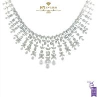 White Gold Diamond Set Mixed Cut Drop Design - 25.09ct