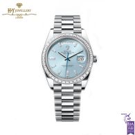 Rolex Day-Date Platinum with Factory Diamonds - ref M228396TBR-0002