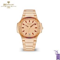 Patek Philippe Ladies Automatic Spessartite Baguettes Rose Gold - ref 7118/1300R-001