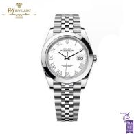 Rolex Datejust  Roman White Dial Stainless Steel  - ref M126300-0016