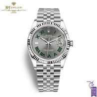 Rolex Datejust Slate Roman Gray Dial Stainless Steel & White Gold - ref M126334-0022