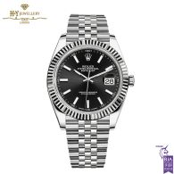 Rolex Datejust Black Dial Stainless Steel & White Gold - ref M126334-0018