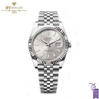 Rolex Date Just  Silver Dial Stainless Steel & White Gold - ref M126334-0004