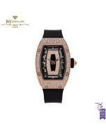 Richard Mille Ladies' Rose Gold Onyx Snow Diamond Setting - ref RM07-01