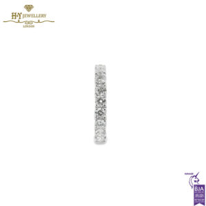 White Gold Brilliant Cut Diamond Full Eternity Ring - 3.15ct -13994
