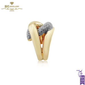 White & Rose Gold Brilliant Cut Diamond Ring - 1.01ct-14021