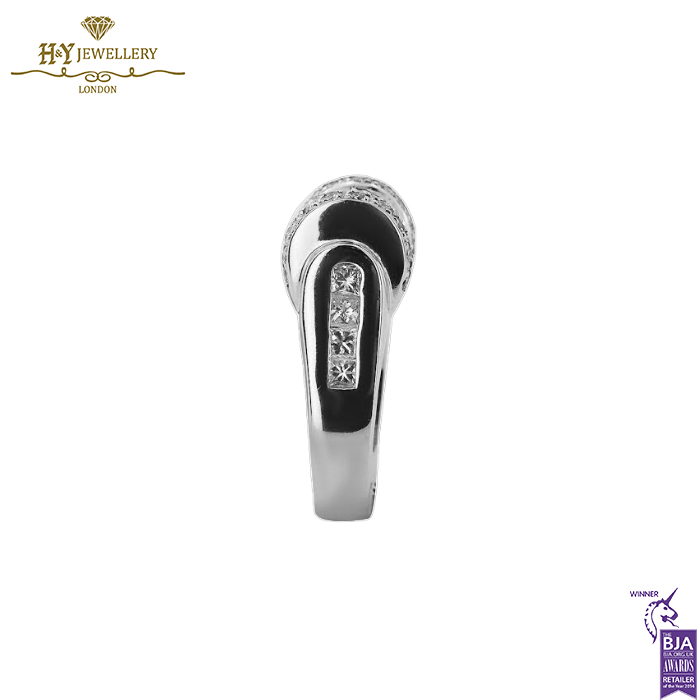 White Gold Princess & Brilliant Cut Diamond Ring - 2.31ct-14076