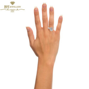 White Gold Brilliant Cut Diamond Ring - 0.65 ct-10162