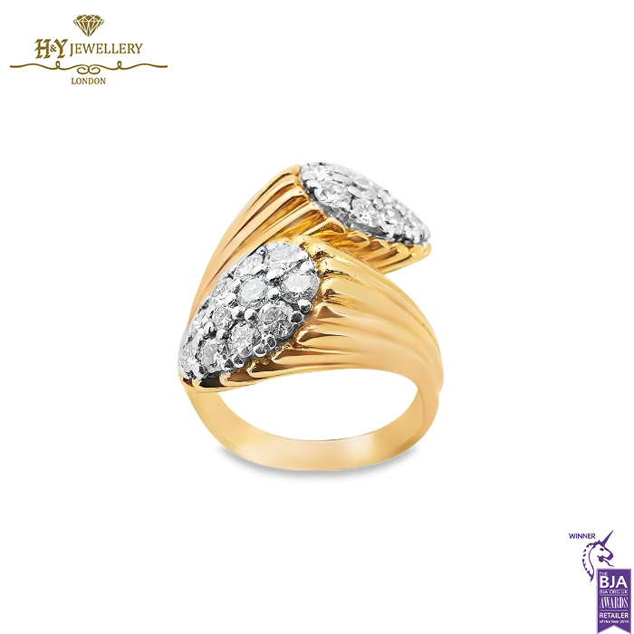 Yellow Gold Brilliant Cut Diamond Ring - 1.54ct-0