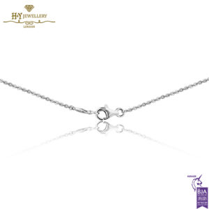 White Gold Brilliant Cut Diamond Necklace - 0.48ct-15251