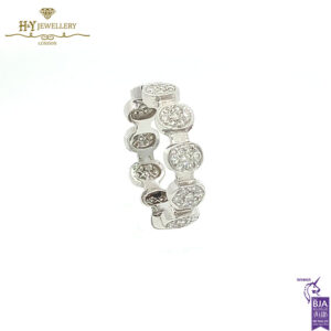 White Gold Brilliant Cut Diamond Ring - 0.72ct-17284